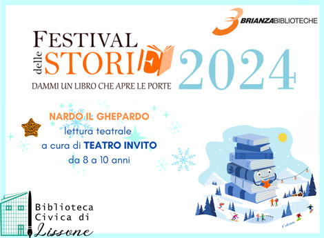 Lissone - frammento locandina evento festival delle storie Nardo il Ghepardo