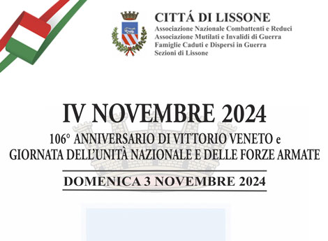 Comune di Lissone - Commemorazione IV NOVEMBRE - Immagine monumento ai caduti