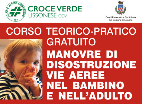 Lissone - frammento locandina corso di disostruzione pediatrica 