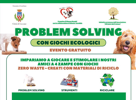 Lissone | locandina corso Problem solving per proprietari di cani e gatti Amici del Pratone