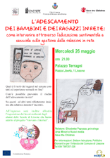 Miniatura manifesto conferenza "L'adescamento dei bambini e dei ragazzi in rete"