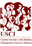 Logo Usci - Unione società corali Italiane - Delegazione Monza e Brianza