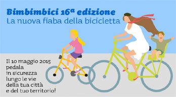 Logo Fiab  BIMBIMBICI 16^ ed. - il 10 maggio '15 pedala in sicurezza lungo la vie della tua città e del tuo territorio!
